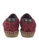 Saint Laurent Canvas Animal Print Espadrilles