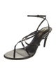 Saint Laurent Patent Leather Slingback Sandals