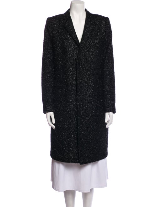 Saint Laurent Wool Tweed Pattern Coat