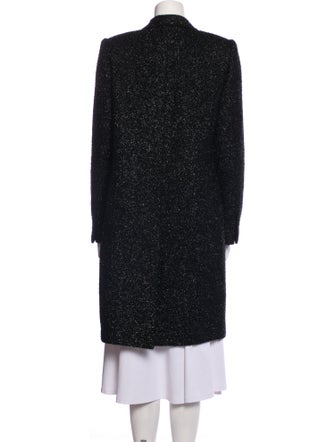Saint Laurent Wool Tweed Pattern Coat