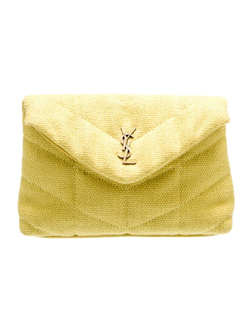 Saint Laurent Canvas Monogram Puffer Pouch Small 2022
