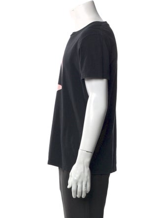 Saint Laurent Graphic Print Crew Neck T-Shirt