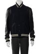 Saint Laurent Virgin Wool Striped Bomber Jacket