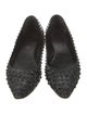 Saint Laurent Leather Studded Accents Ballet Flats
