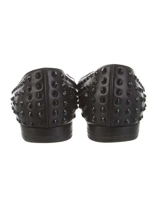 Saint Laurent Leather Studded Accents Ballet Flats