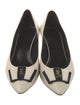 Saint Laurent Leather Bow Accents Pumps