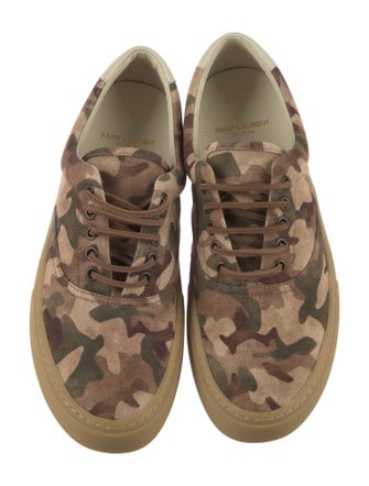 Saint Laurent Canvas Printed Sneakers