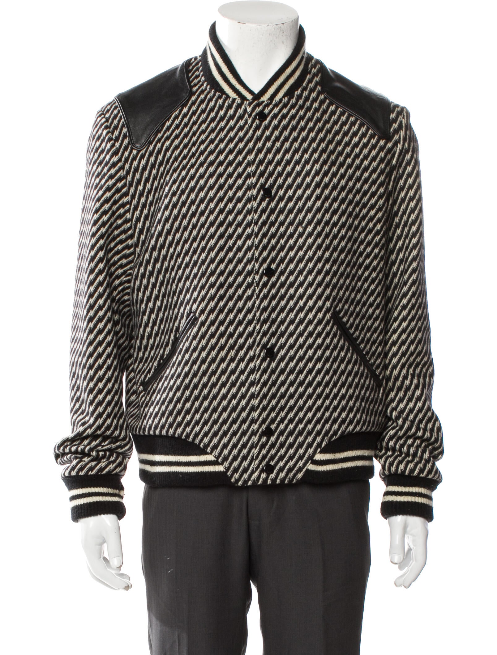 Saint Laurent 2018 Virgin Wool Bomber Jacket