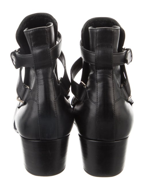 Saint Laurent Leather Moto Boots