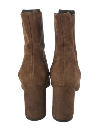 Saint Laurent Suede Chelsea Boots