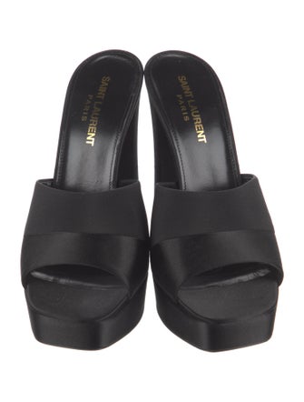 Saint Laurent Satin Slides