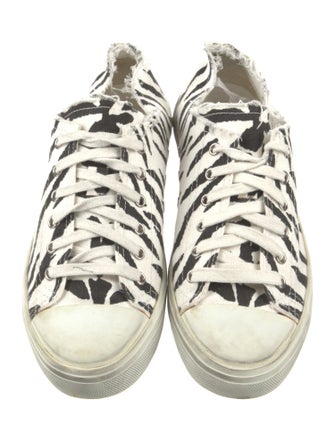 Saint Laurent Canvas Printed Sneakers