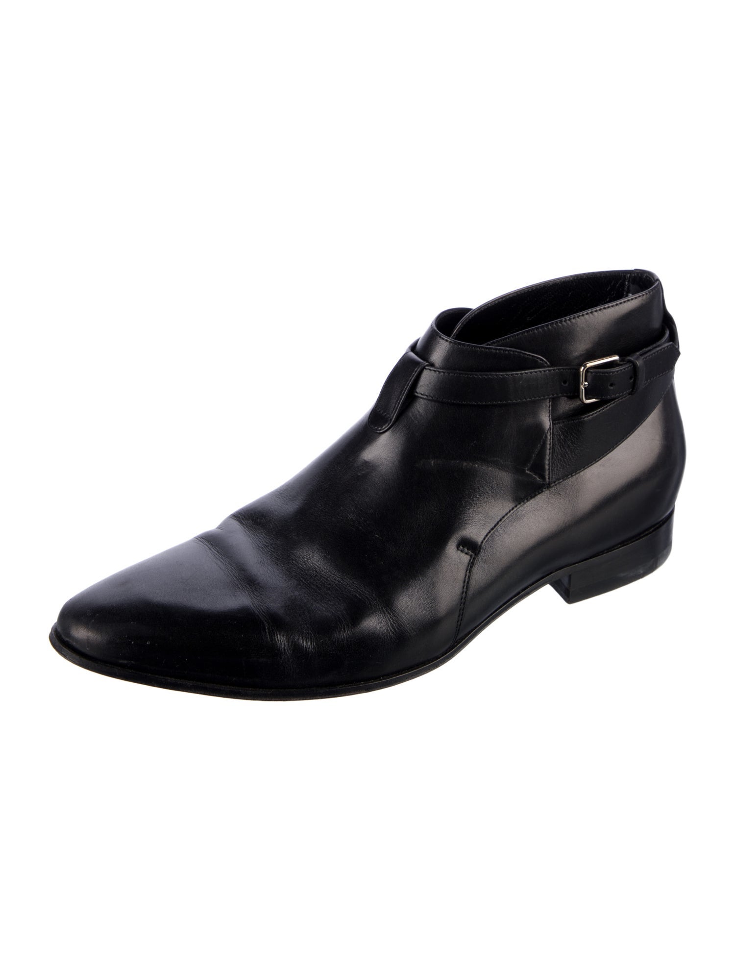Saint Laurent Leather Monk Straps