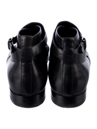 Saint Laurent Leather Monk Straps