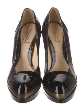 Yves Saint Laurent Rive Gauche Leather Pumps