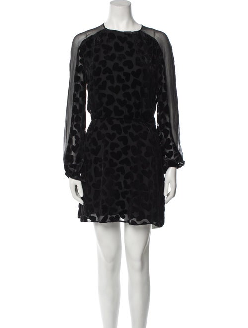 Saint Laurent Animal Print Mini Dress