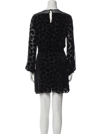 Saint Laurent Animal Print Mini Dress