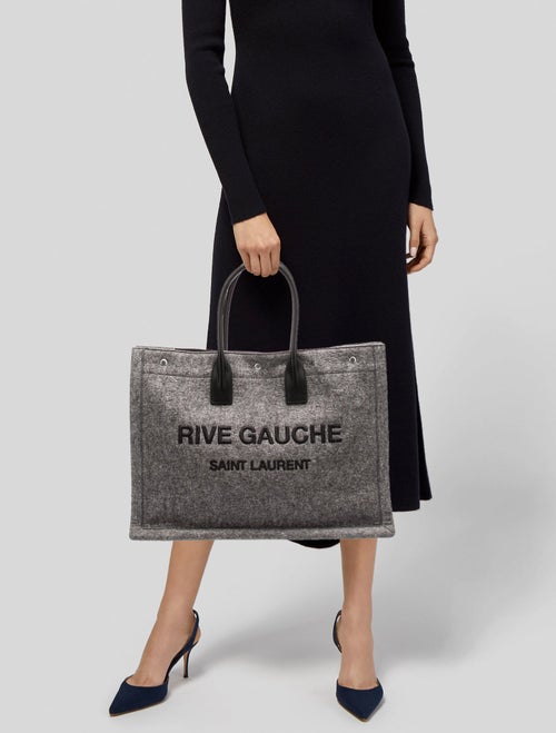 Saint Laurent Felt Rive Gauche Large