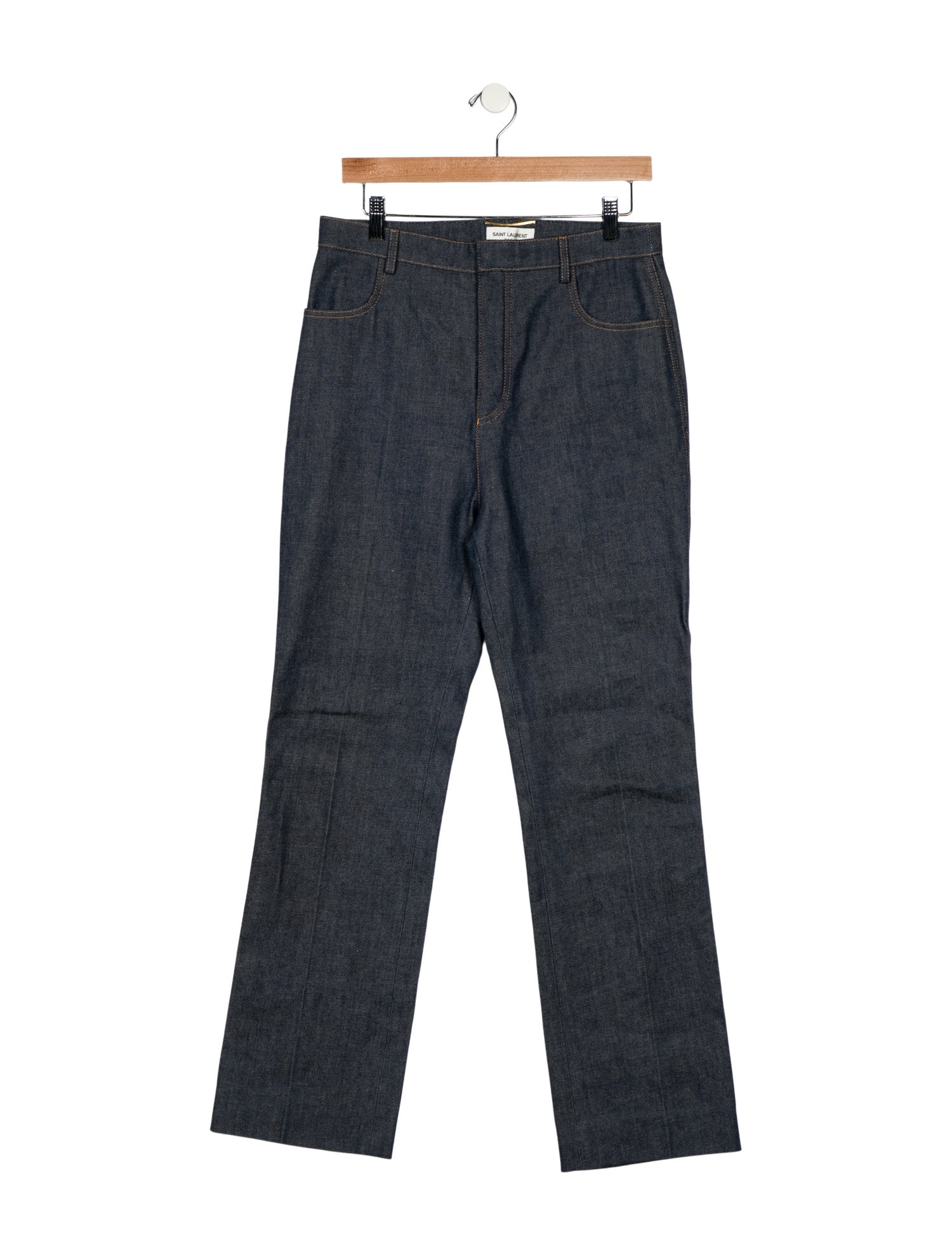Saint Laurent High-Rise Wide Leg Jeans