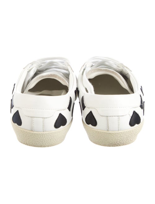 Saint Laurent Leather Graphic Print Sneakers