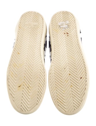 Saint Laurent Leather Graphic Print Sneakers