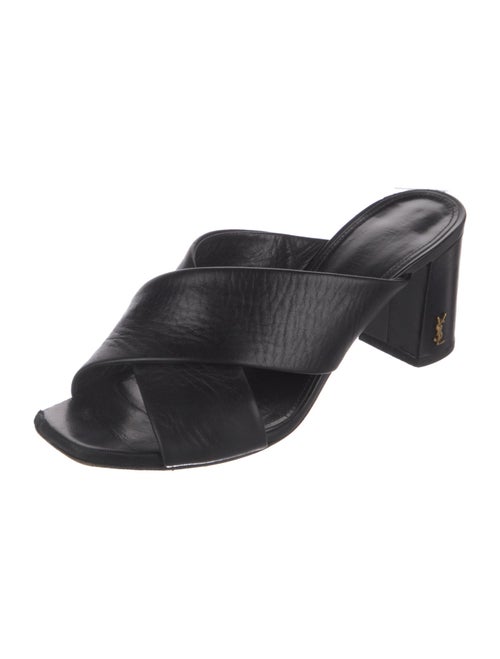 Saint Laurent Leather Slides