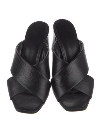 Saint Laurent Leather Slides