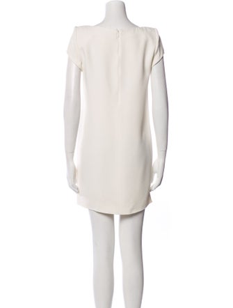 Saint Laurent Bateau Neckline Mini Dress