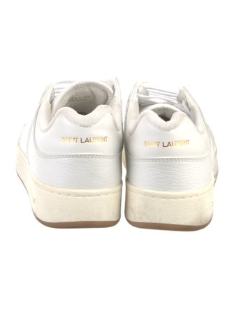 Saint Laurent Leather Lasercut Accents Sneakers