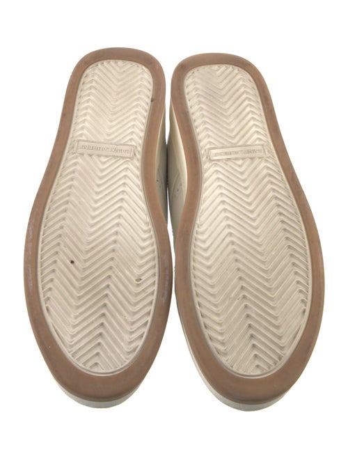 Saint Laurent Leather Lasercut Accents Sneakers