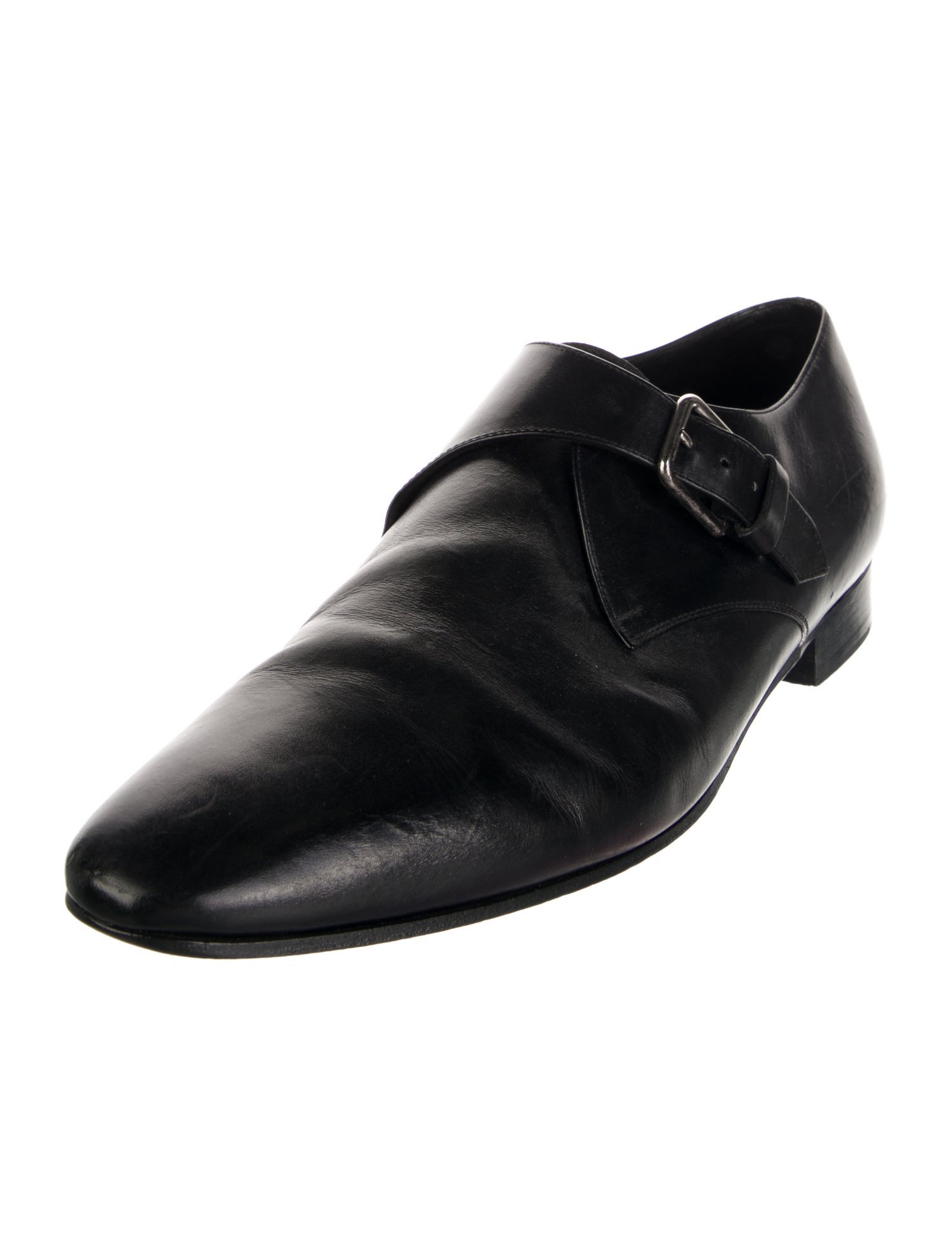 Saint Laurent Leather Monk Straps