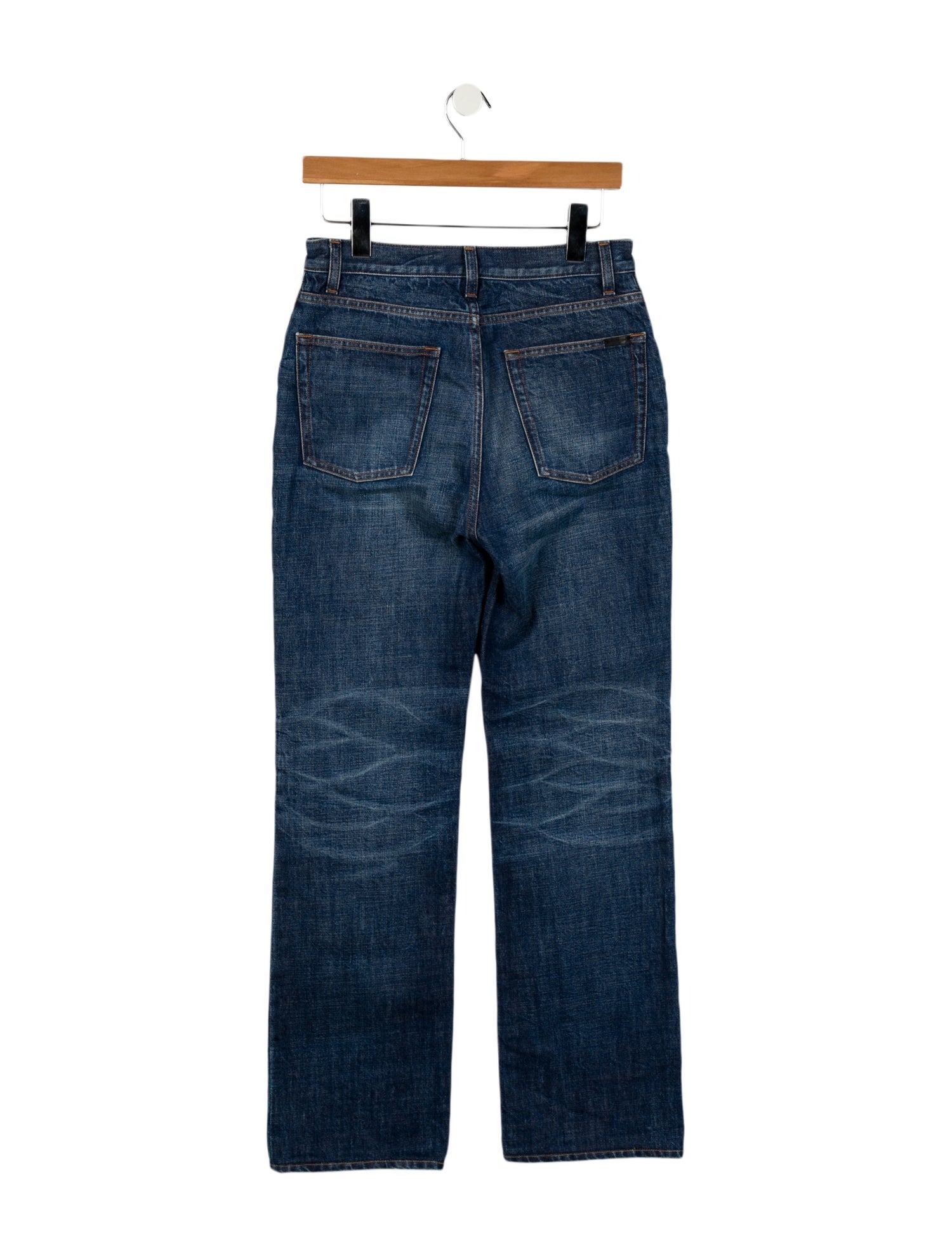 Saint Laurent High-Rise Wide Leg Jeans