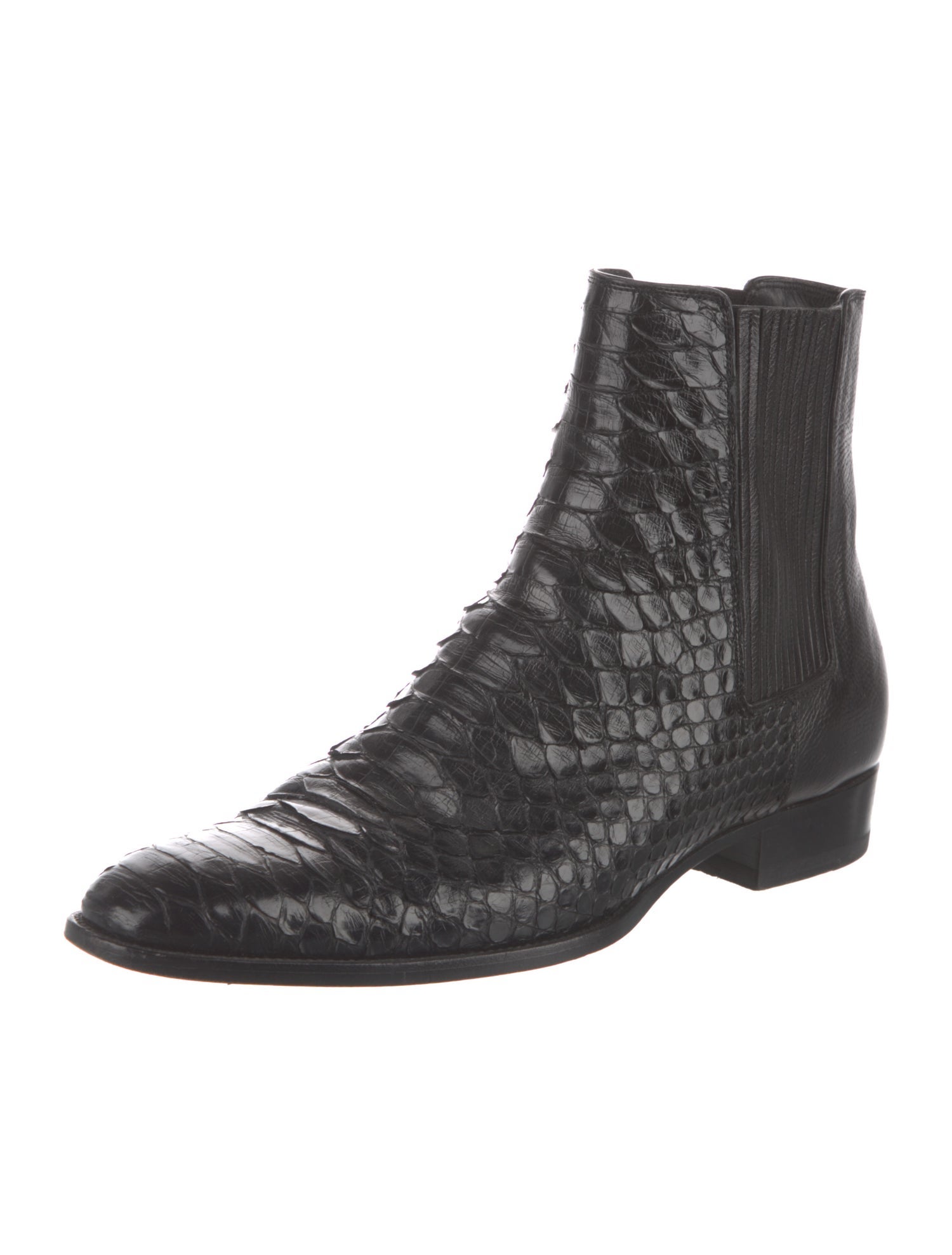 Saint Laurent Python Chelsea Boots