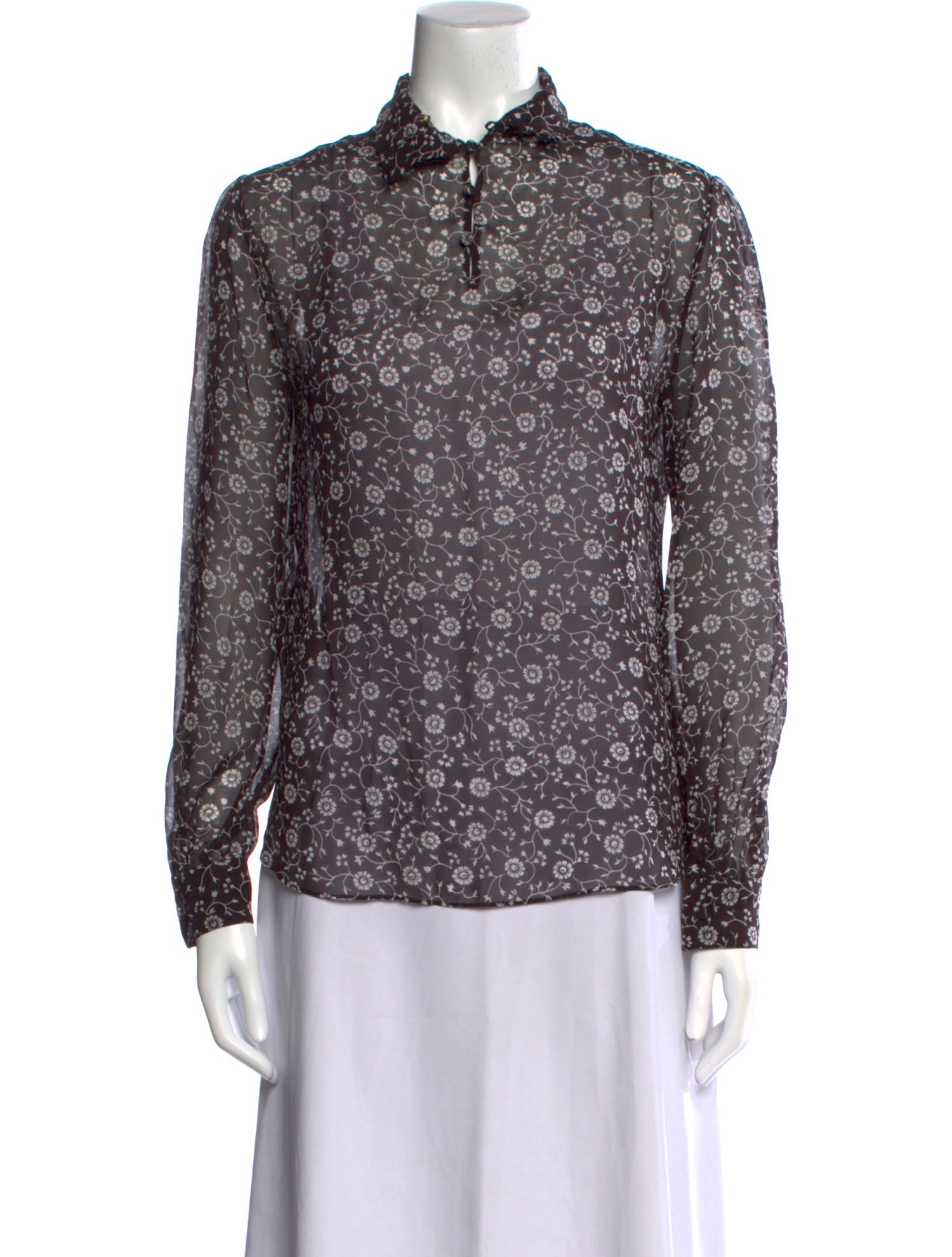 Saint Laurent 2021 Silk Button-Up Top