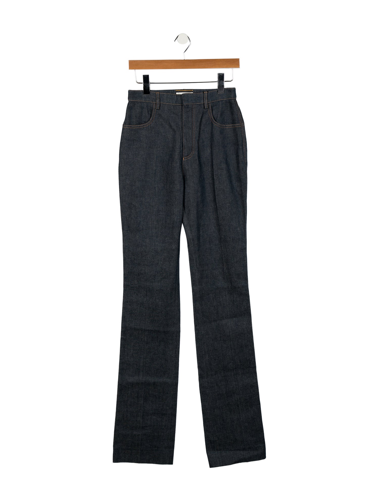 Saint Laurent High-Rise Wide Leg Jeans w/ Tags