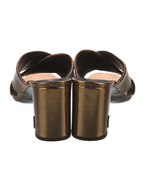 Saint Laurent Leather Slides