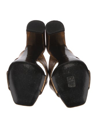 Saint Laurent Leather Slides