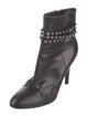 Saint Laurent Leather Studded Accents Boots
