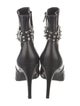Saint Laurent Leather Studded Accents Boots