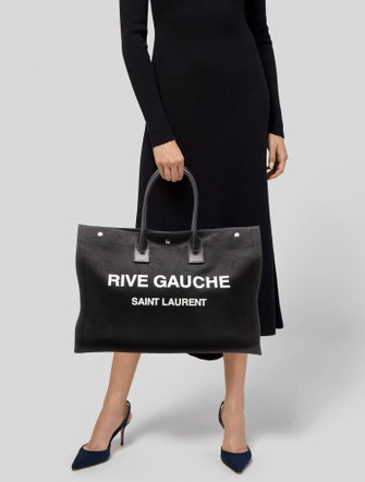 Saint Laurent Canvas Rive Gauche Large