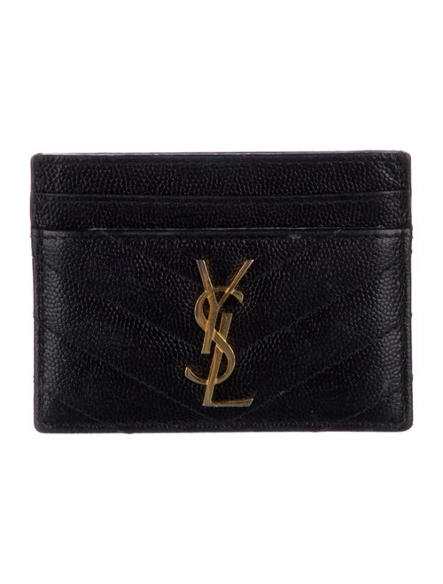 Saint Laurent Chevron Leather Wallet