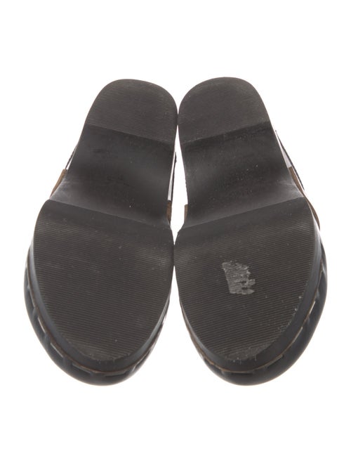 Saint Laurent Leather Chain-Link Accents Mules