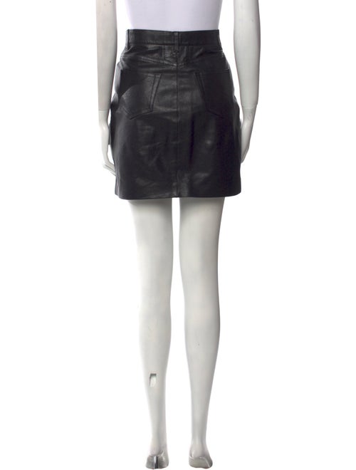 Saint Laurent Leather Mini Skirt