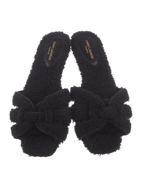 Saint Laurent Shearling Slides