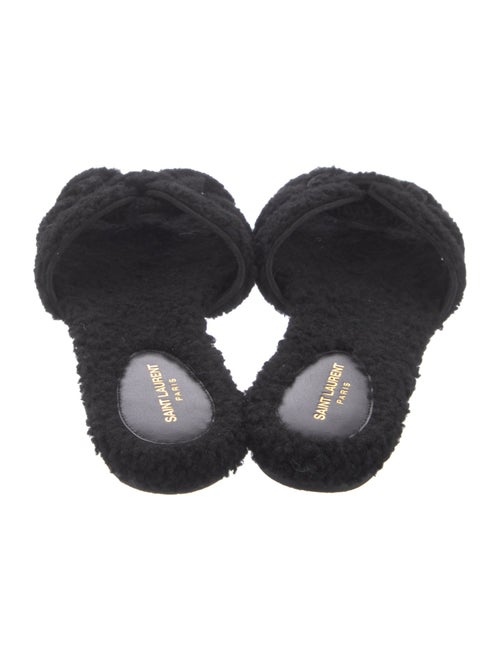 Saint Laurent Shearling Slides