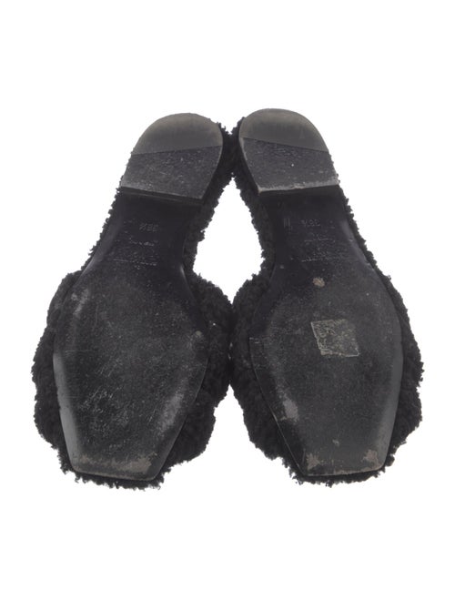 Saint Laurent Shearling Slides