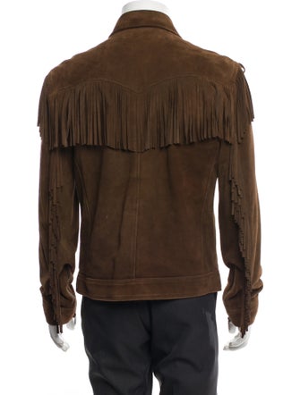 Saint Laurent 2015 Goat Leather Trucker Jacket