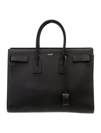 Saint Laurent Leather Sac De Jour Large