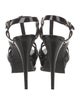 Saint Laurent Patent Leather T-Strap Sandals
