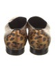Saint Laurent Leather Animal Print Loafers